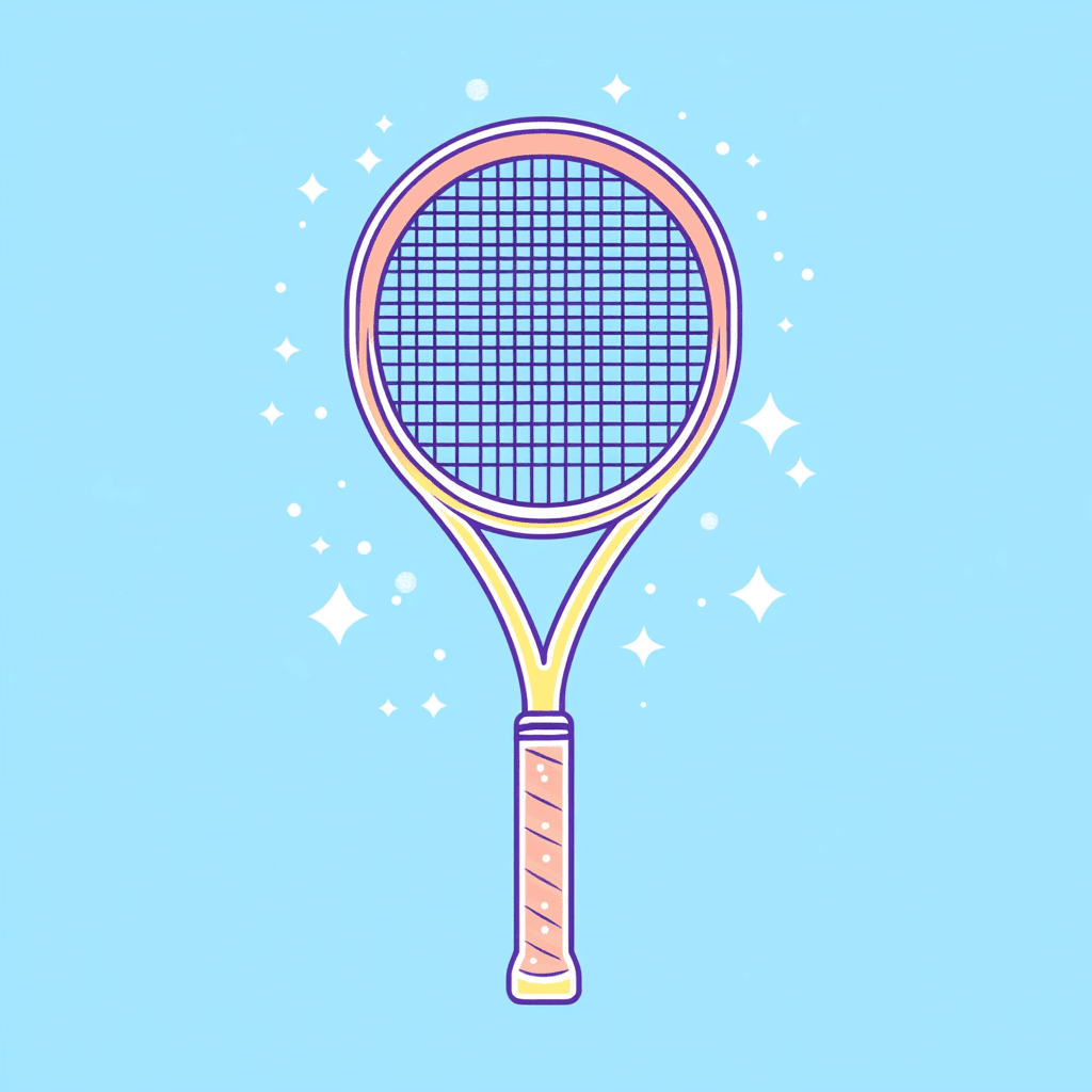 Tennis Dawn original repeating artwork