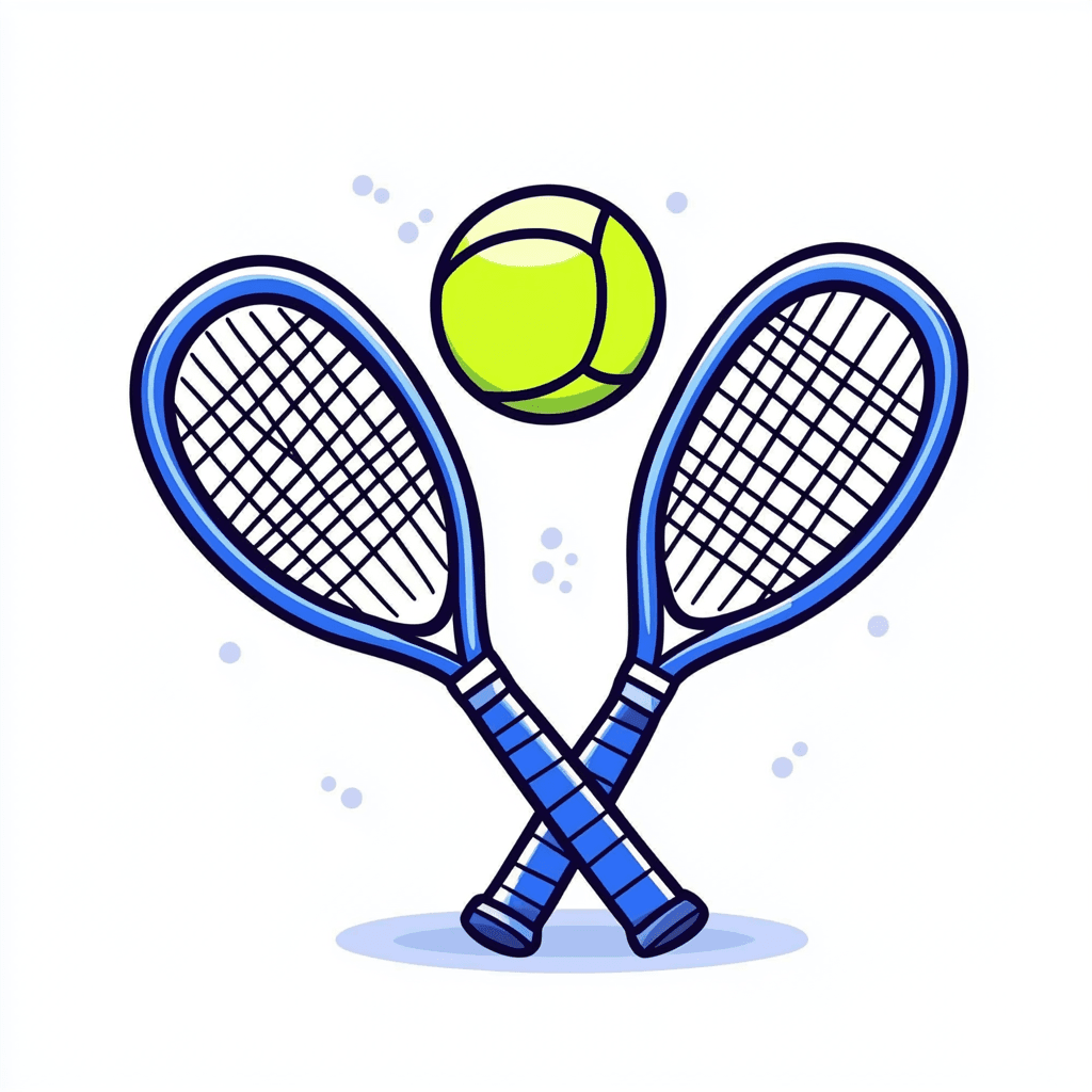 Tennis Fair original repeating artwork