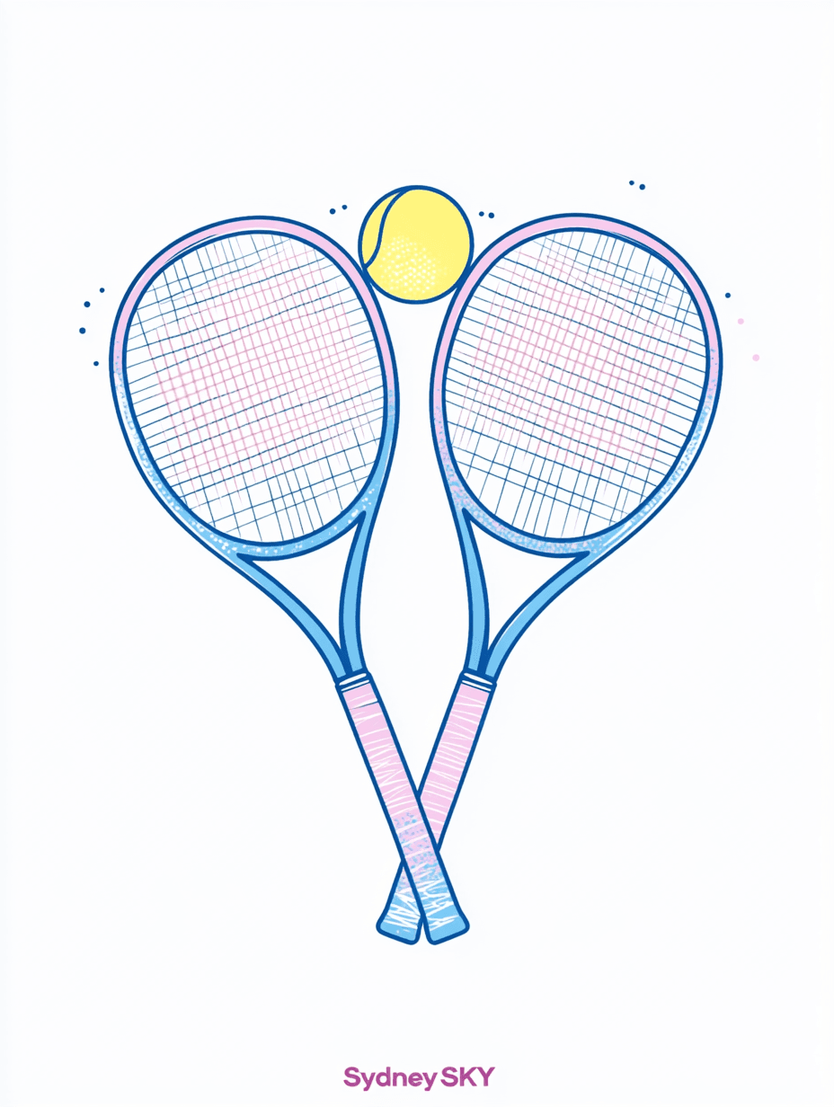 Tennis 142 original repeating artwork