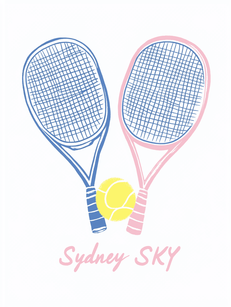 Tennis 222 original repeating artwork