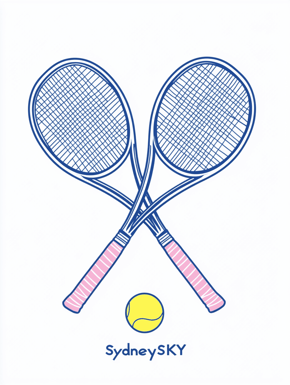 Tennis 189 original repeating artwork