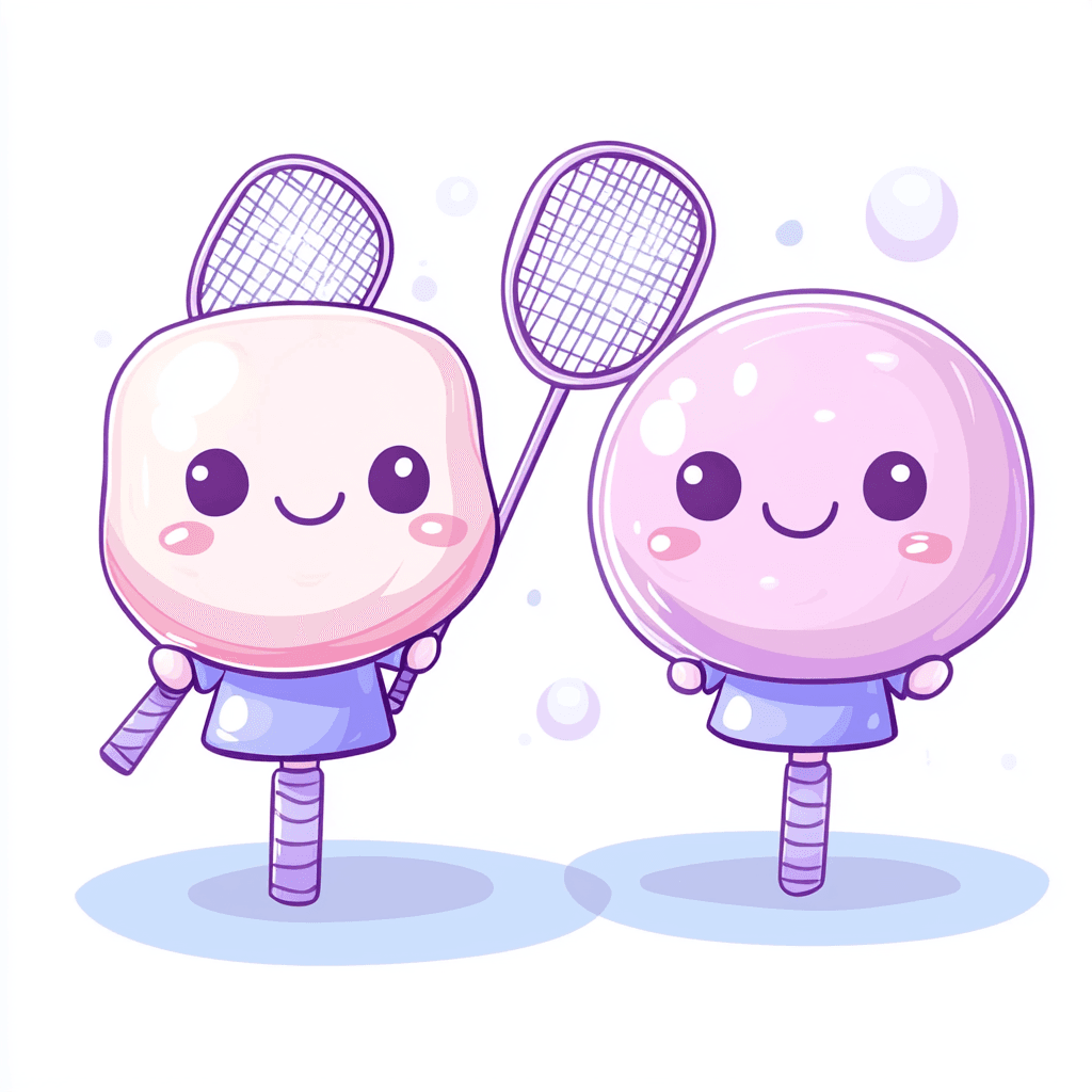Cartoon Racket Team original repeating artwork