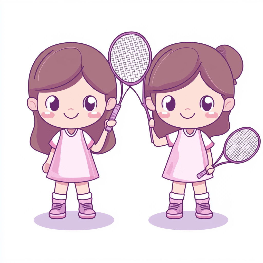 Cartoon Racket original repeating artwork