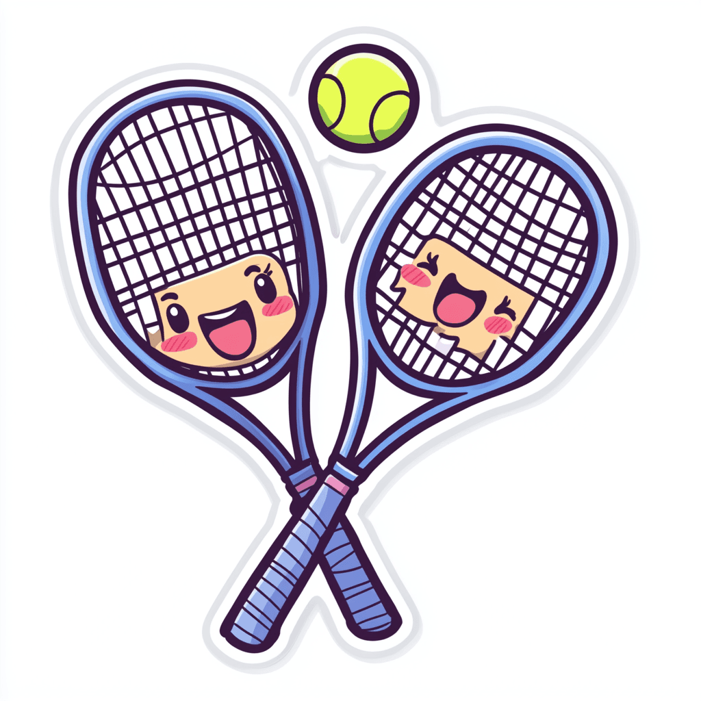 Cartoon Racket Carnival original repeating artwork