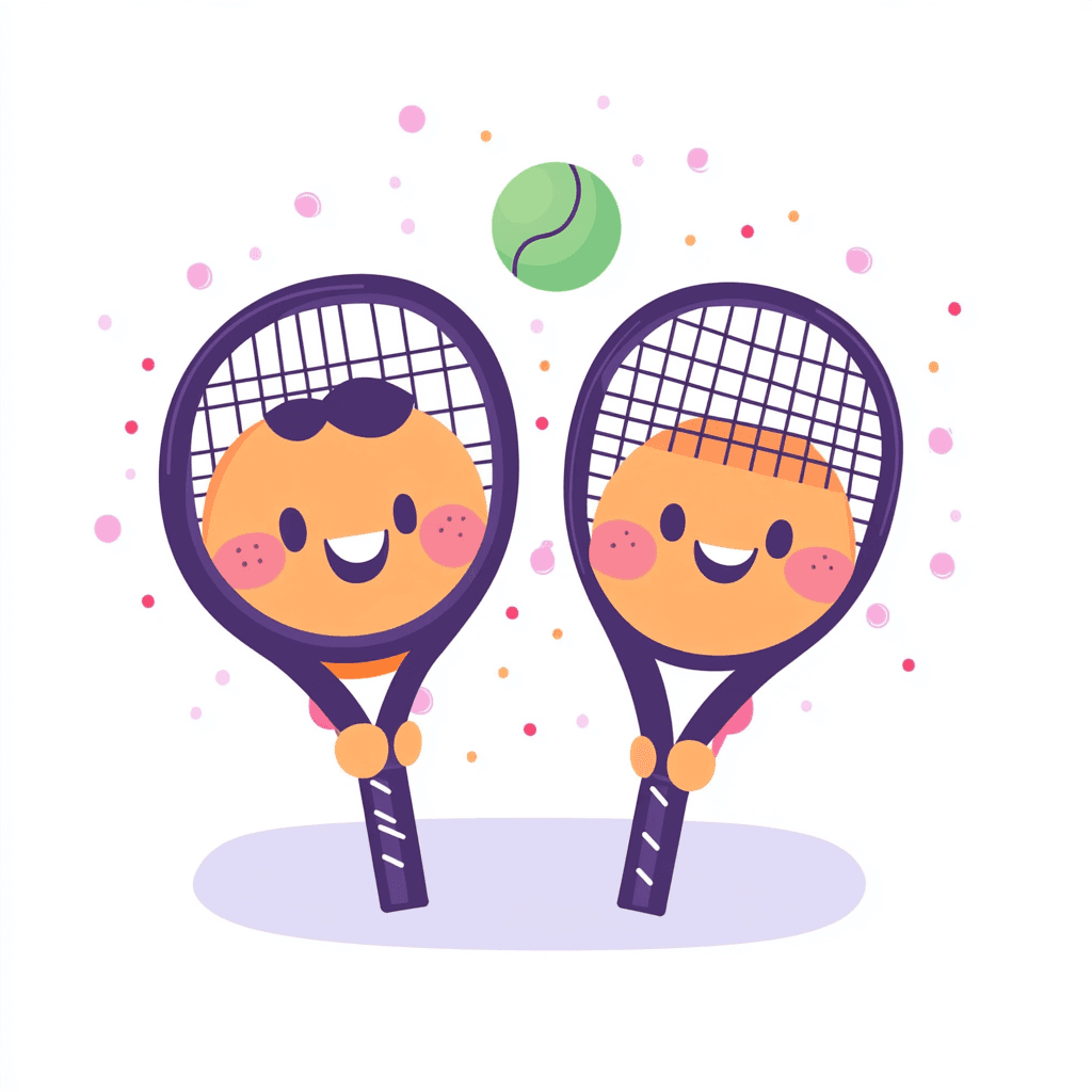 Cartoon Racket 001 original repeating artwork