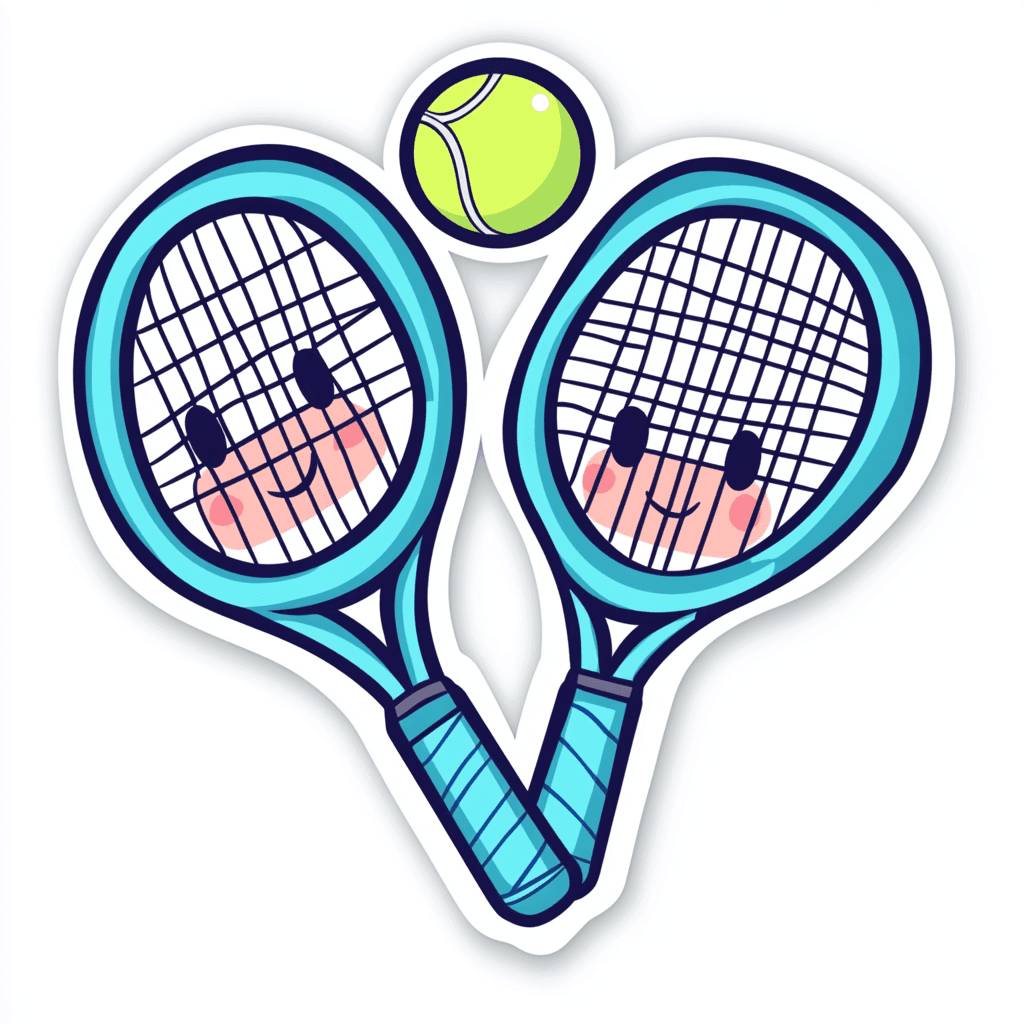 Cartoon Racket Fair original repeating artwork
