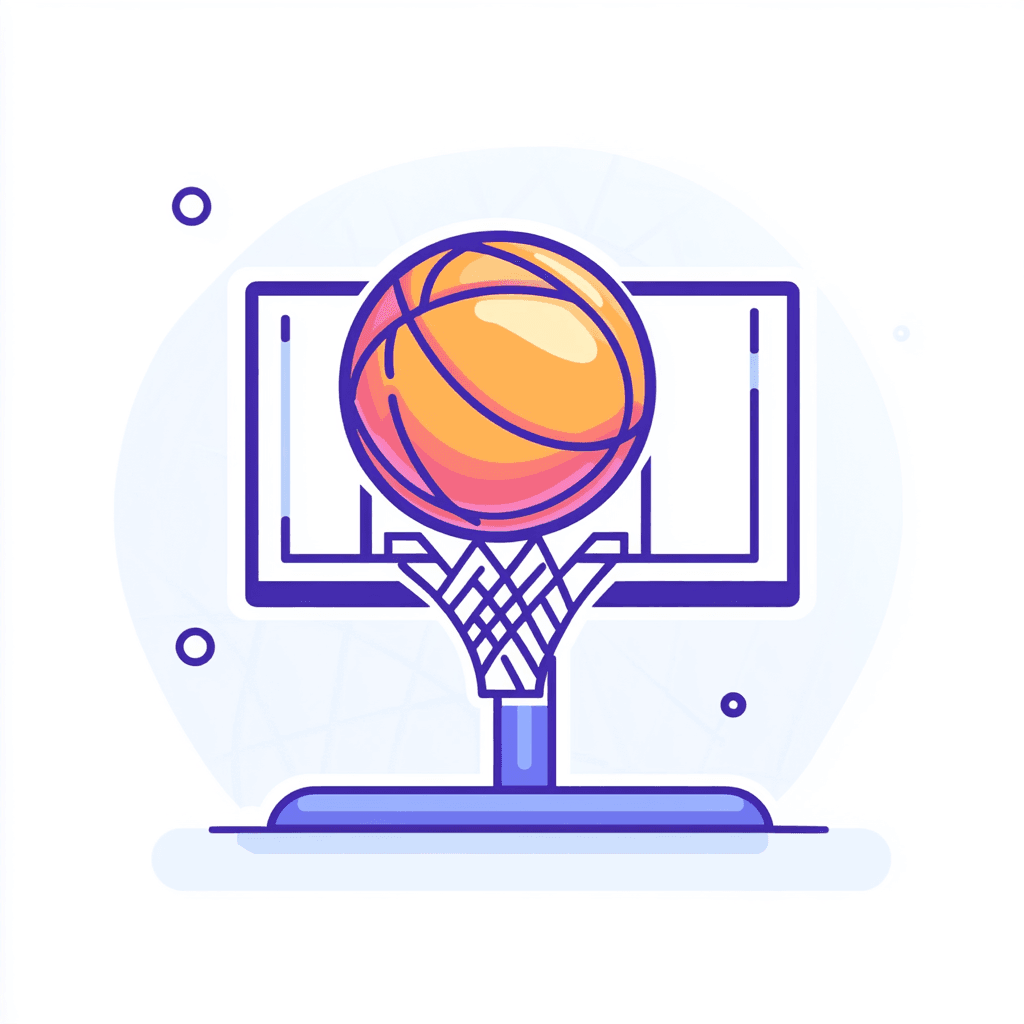 Basketball Carnival original repeating artwork