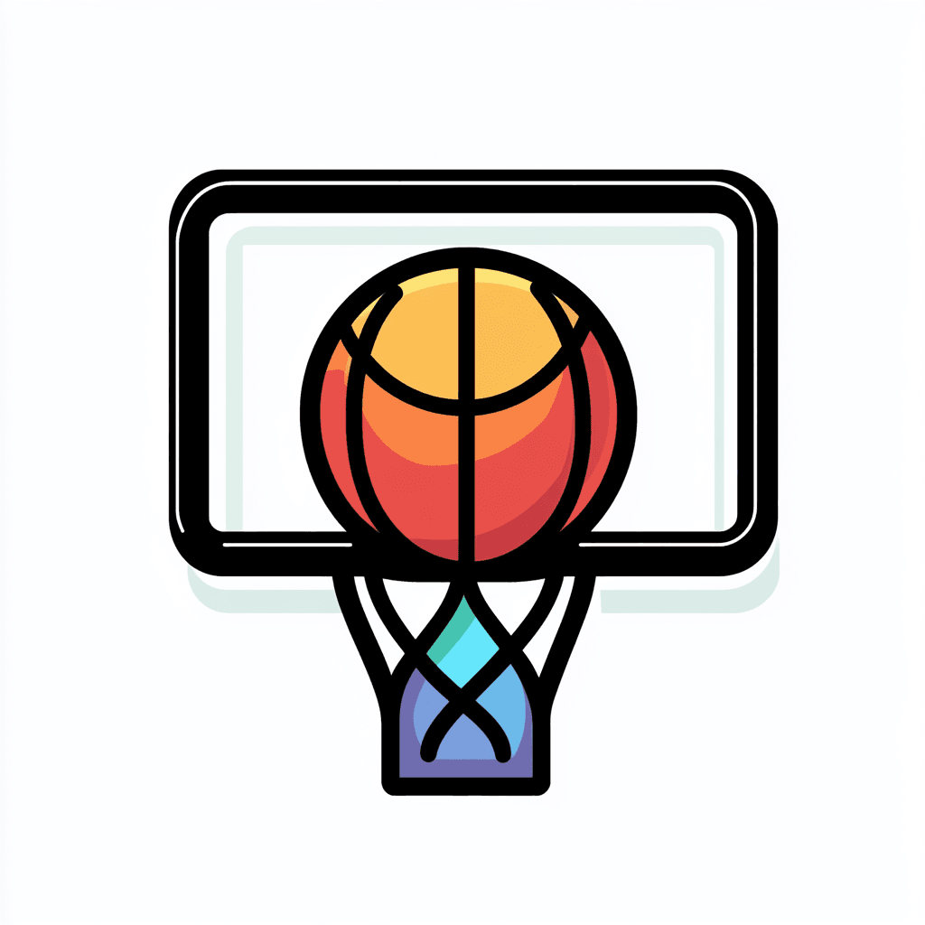 Basketball Zoom original repeating artwork