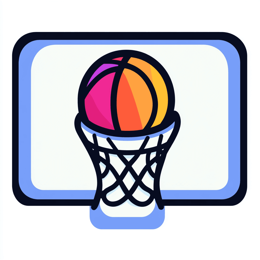 Basketball original repeating artwork