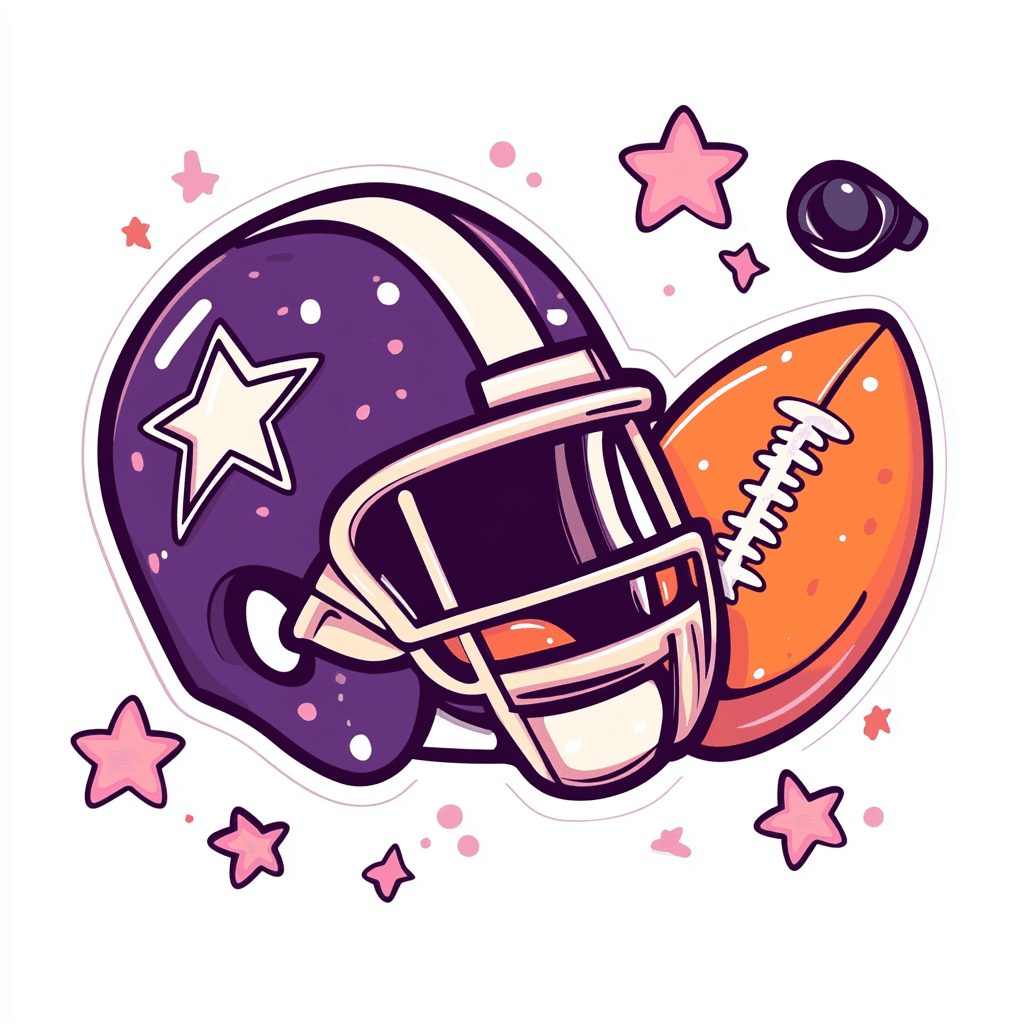Football Helmet Gang original repeating artwork