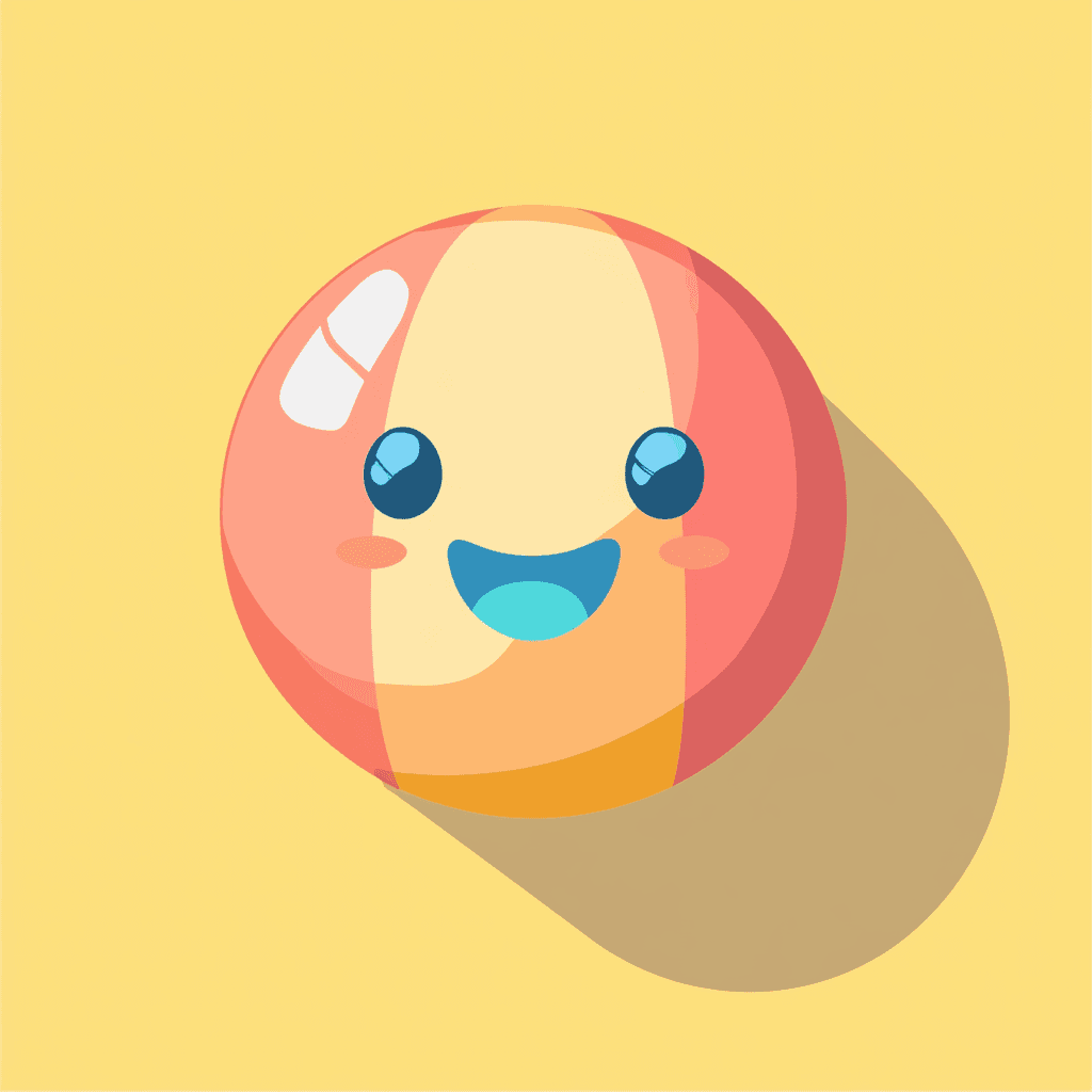 Cartoon Ball Crew original repeating artwork
