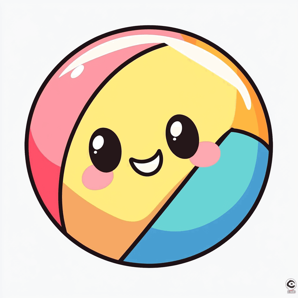 Cartoon Ball Beats original repeating artwork