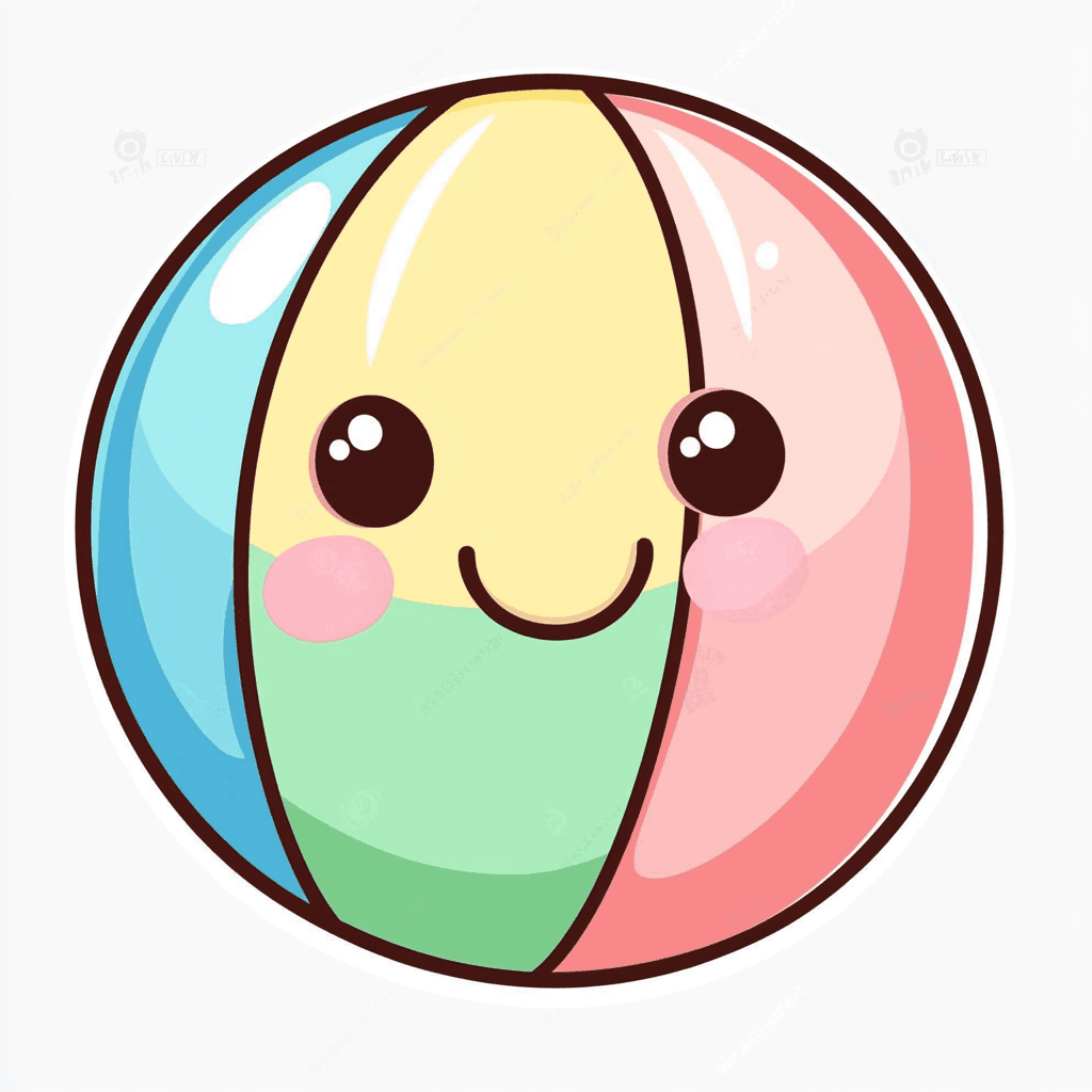 Cartoon Ball Groove original repeating artwork