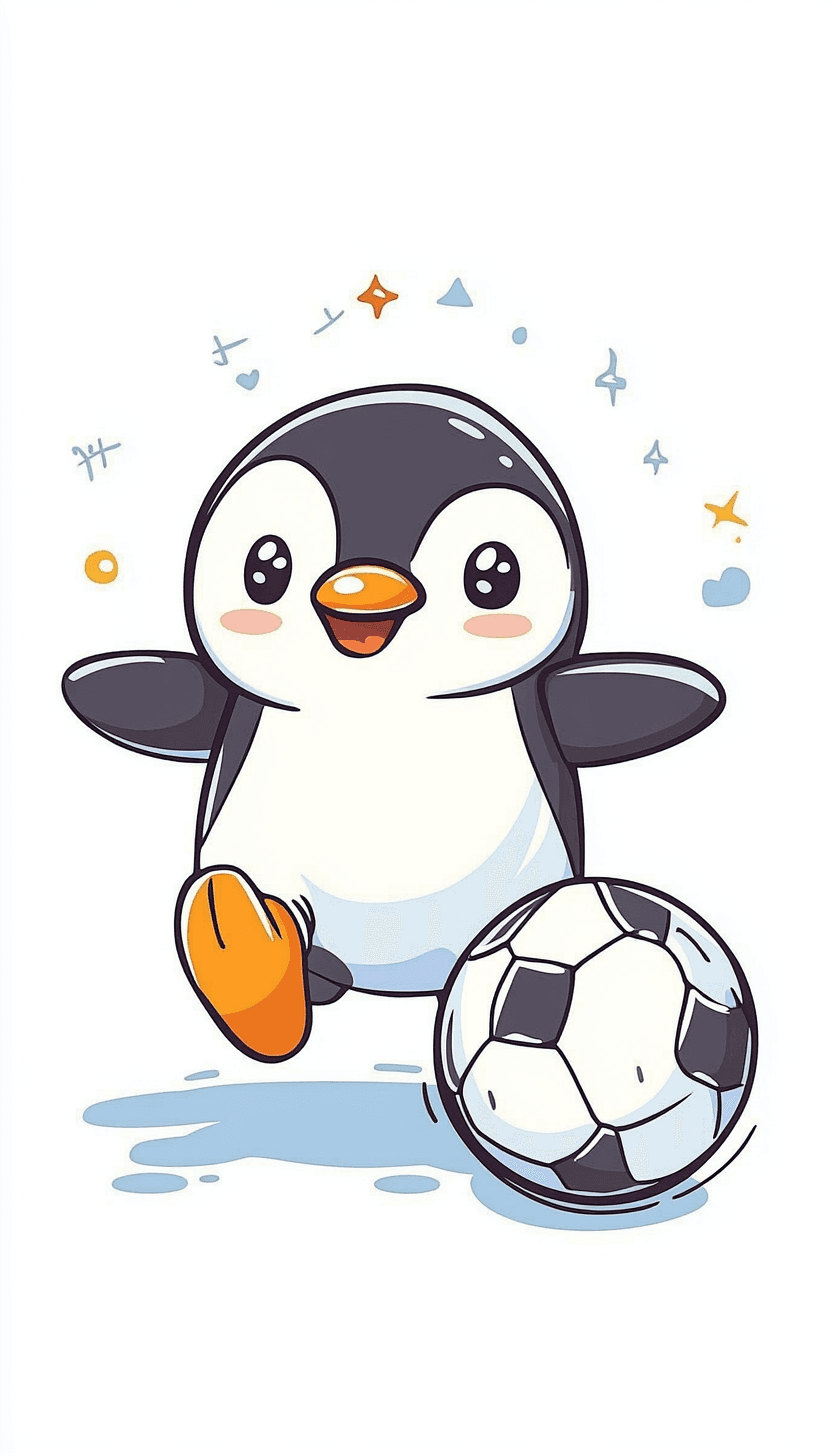 Penguin Show original repeating artwork