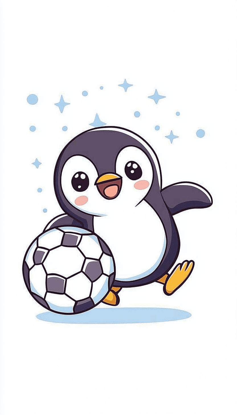 Penguin Snap original repeating artwork