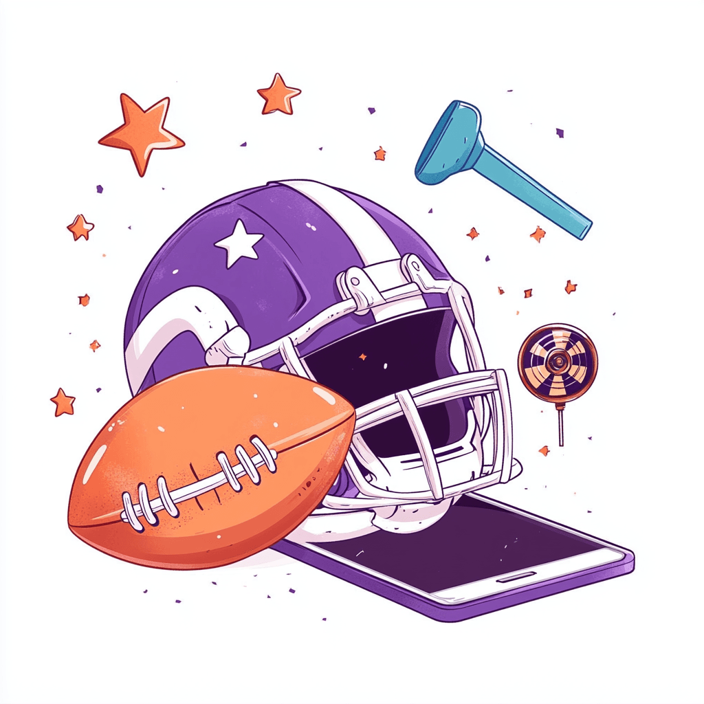 Football Helmet Club original repeating artwork