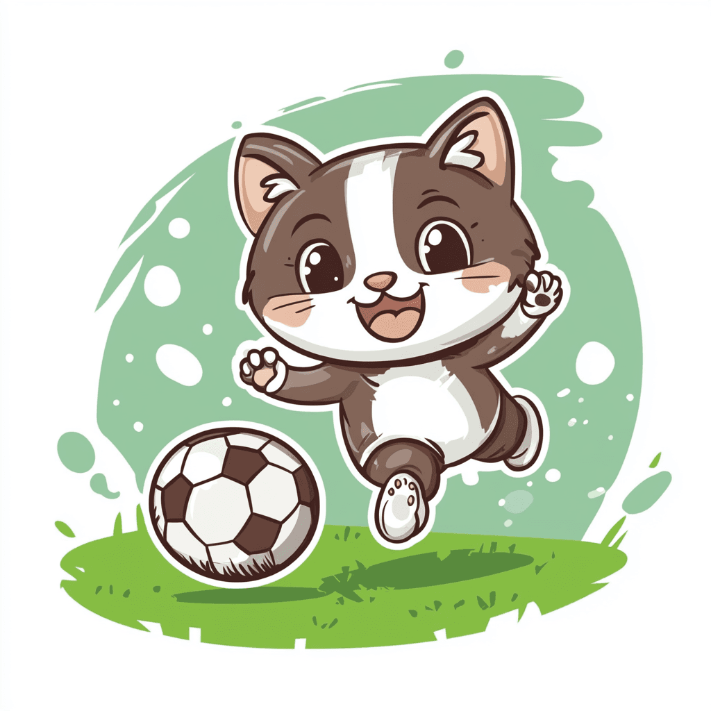 Cat 242 original repeating artwork