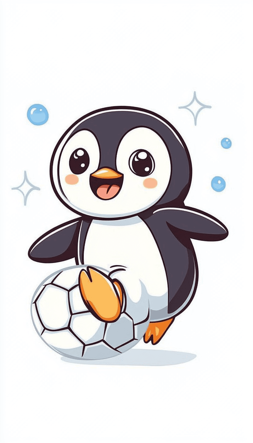 Penguin Dash original repeating artwork