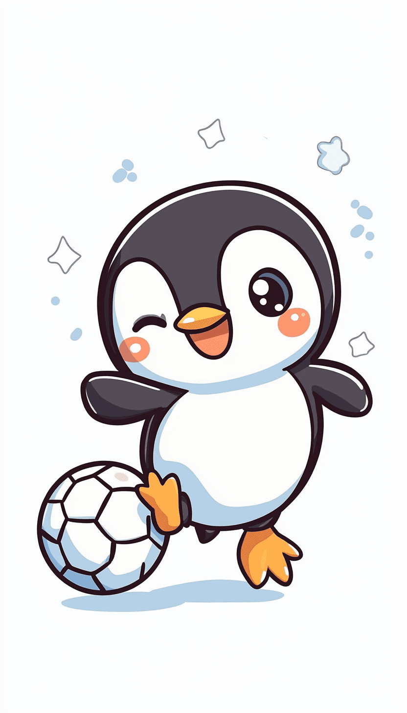 Penguin Fair original repeating artwork