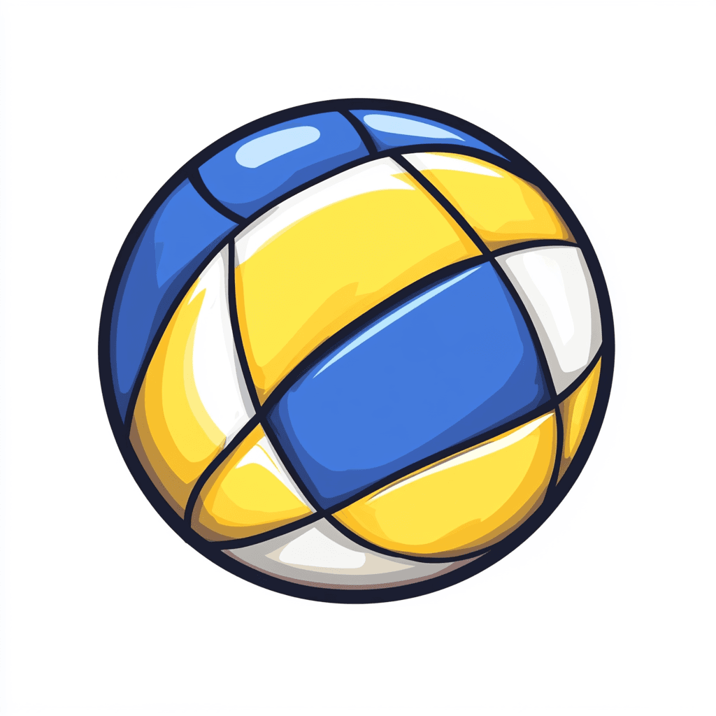 Volleyball Zoom original repeating artwork