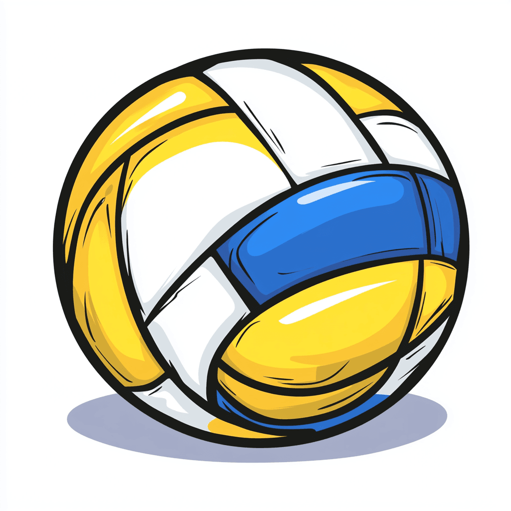 Volleyball Party original repeating artwork
