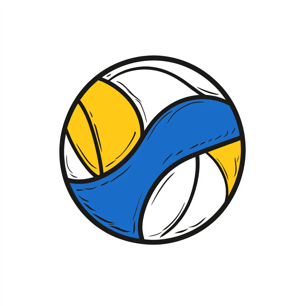 Volleyball Gang original repeating artwork