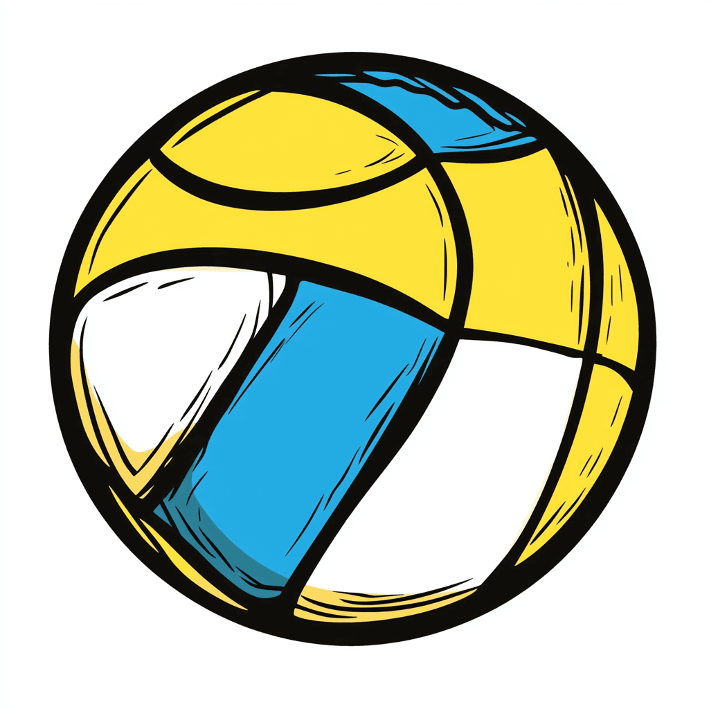 Volleyball Pals original repeating artwork