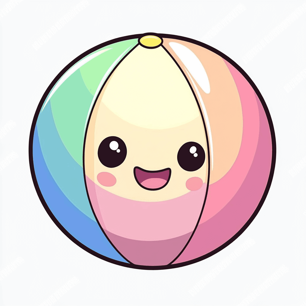 Cartoon Ball 002 original repeating artwork