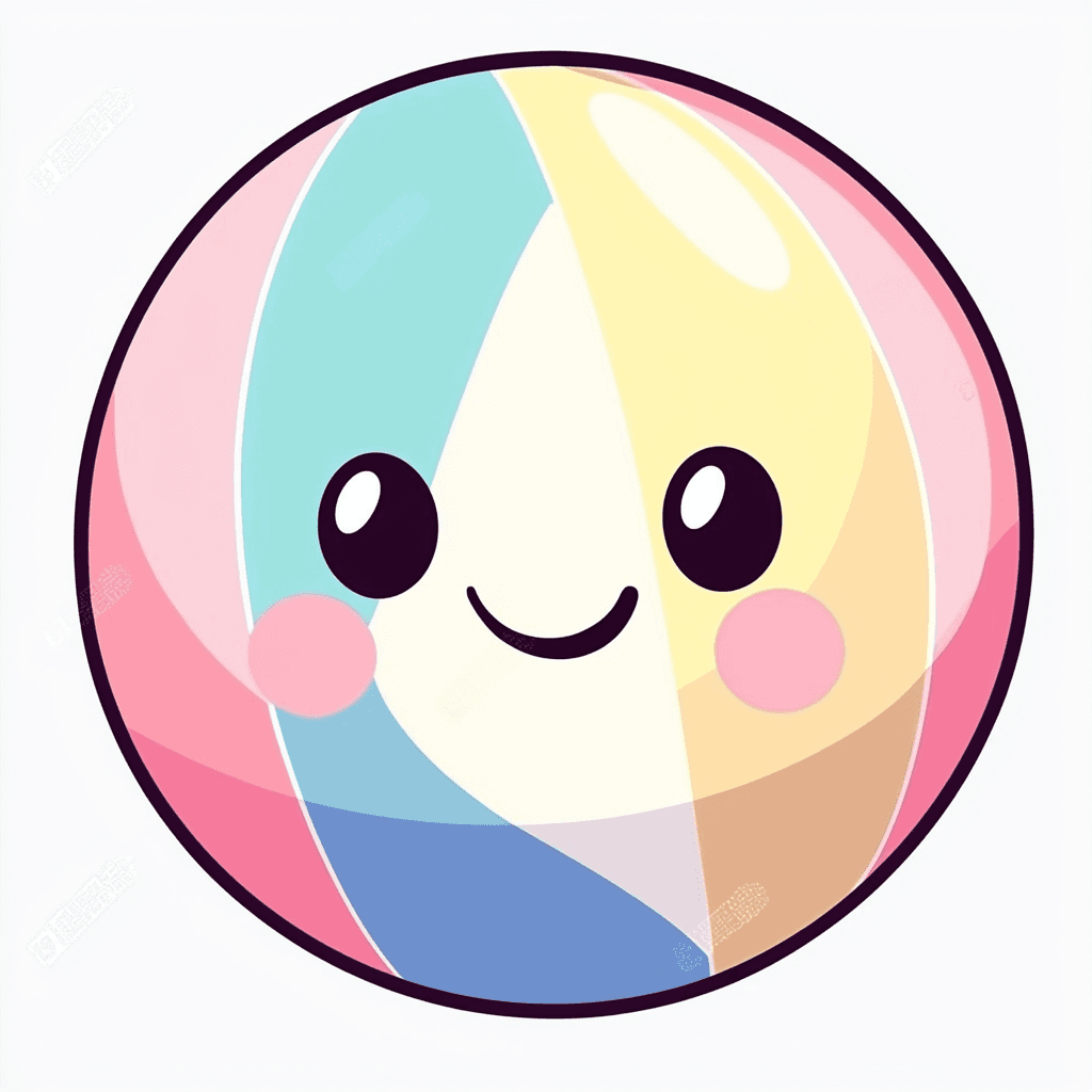Cartoon Ball 003 original repeating artwork
