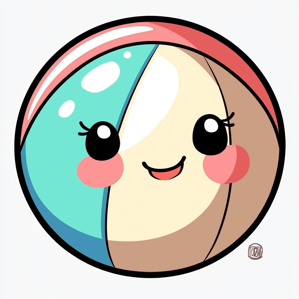 Cartoon Ball original repeating artwork