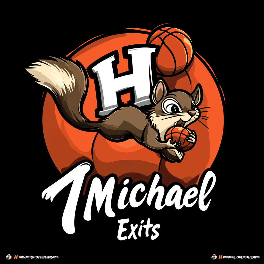 Squirrel Carnival original repeating artwork
