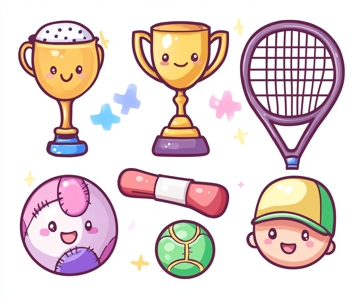 Sports Icon Party original repeating artwork