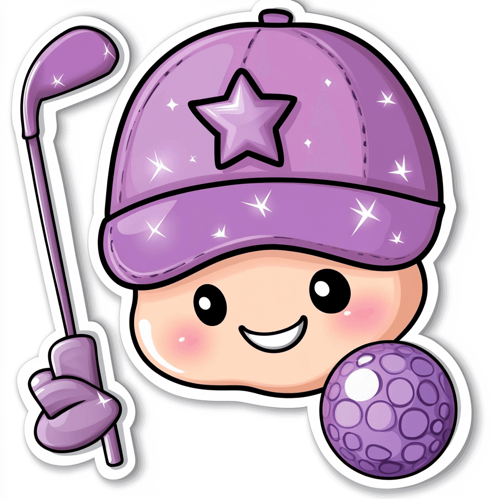 Cartoon Golf Fair original repeating artwork