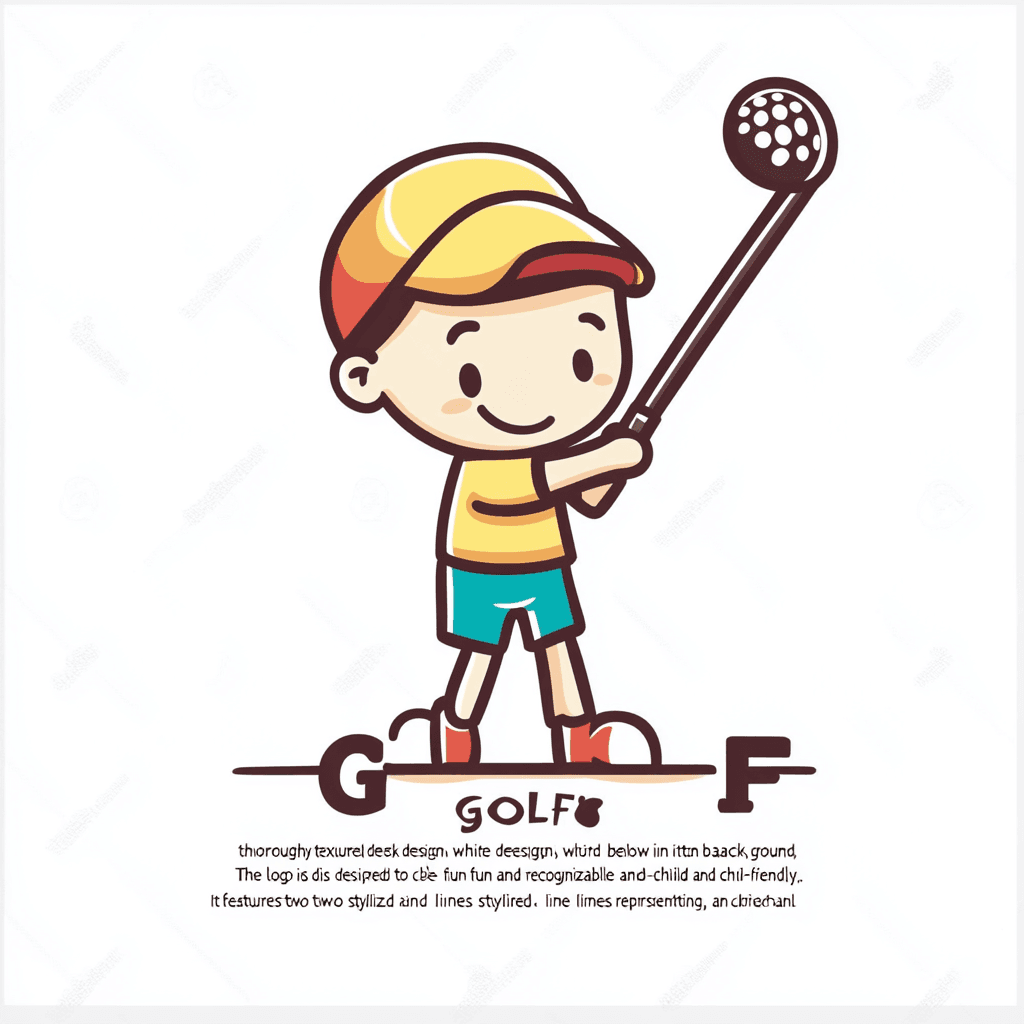 Cartoon Golf Festival original repeating artwork