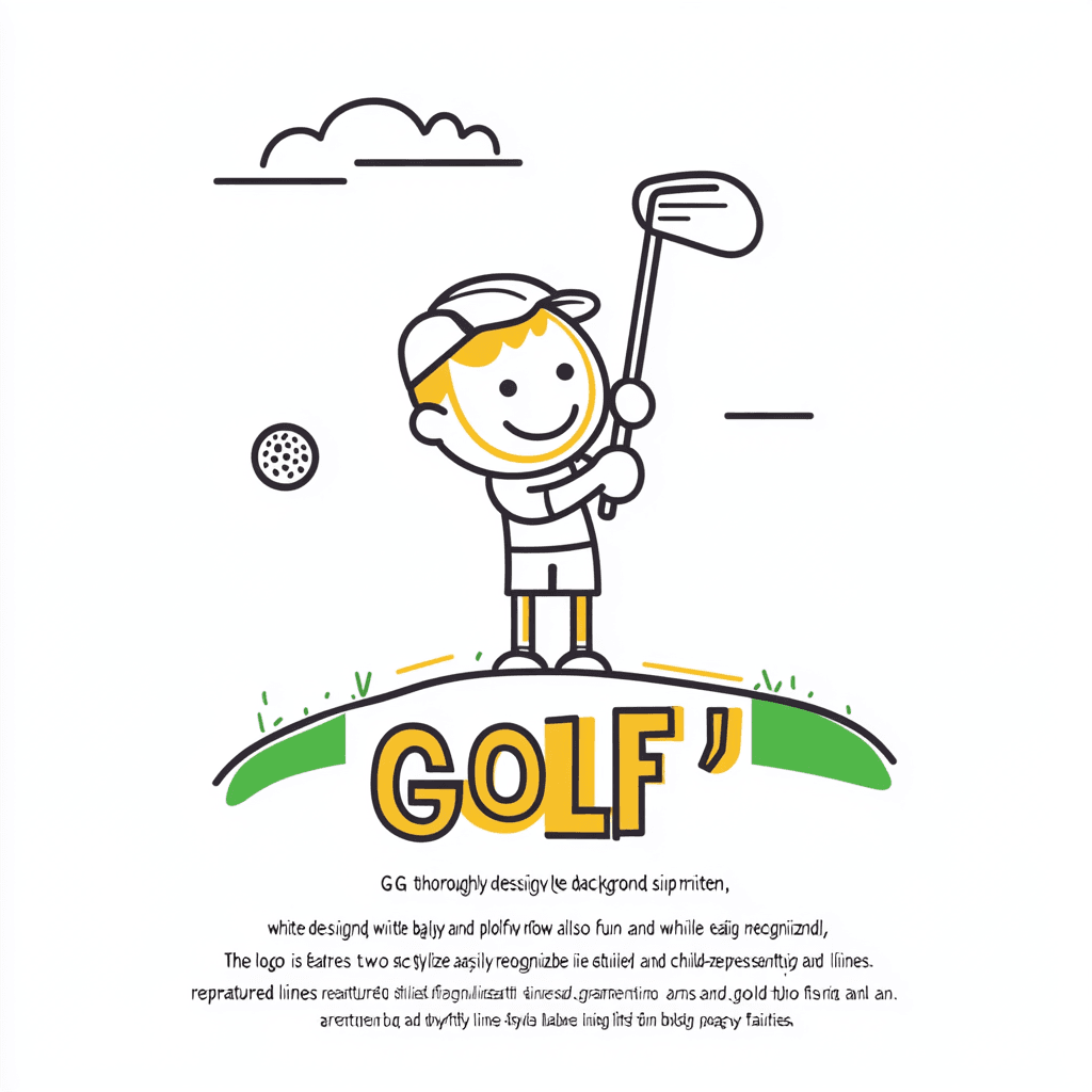 Cartoon Golf Collective original repeating artwork