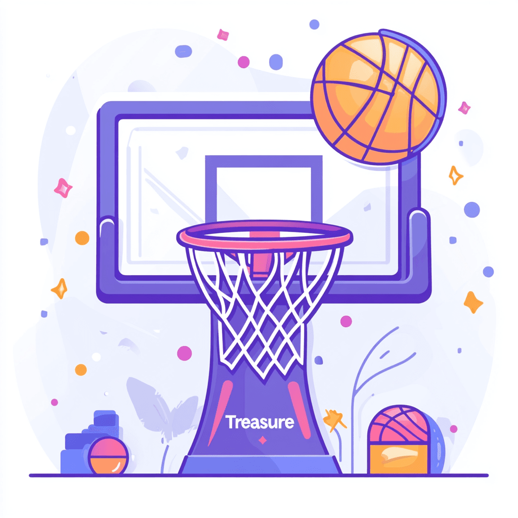 Basketball Fair original repeating artwork