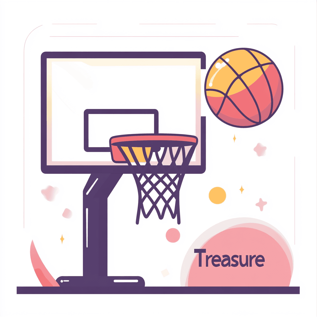 Basketball Duo original repeating artwork