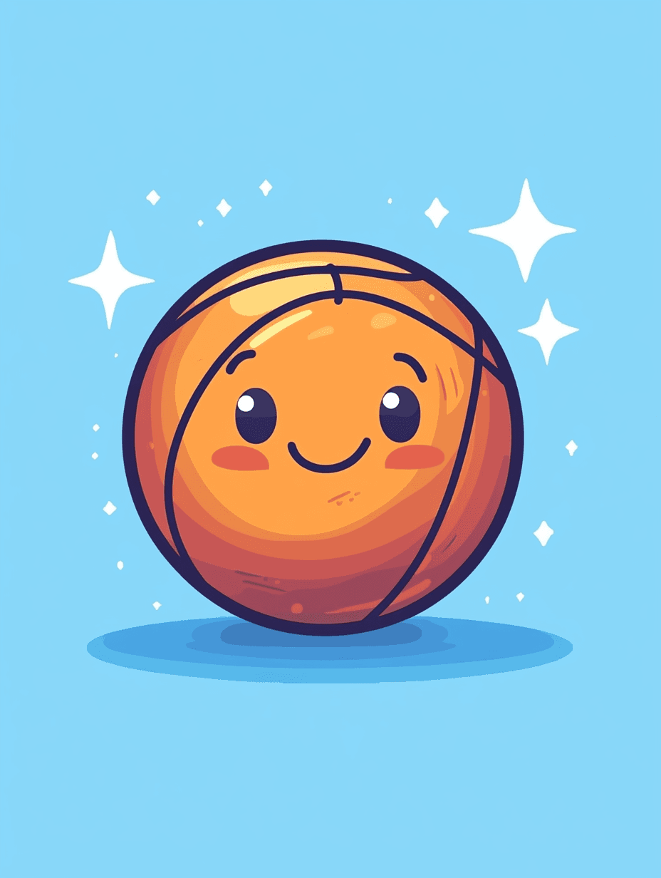 Basketball Hue original repeating artwork