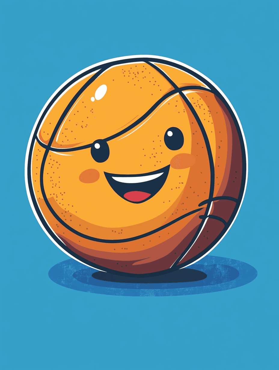 Basketball Parade original repeating artwork