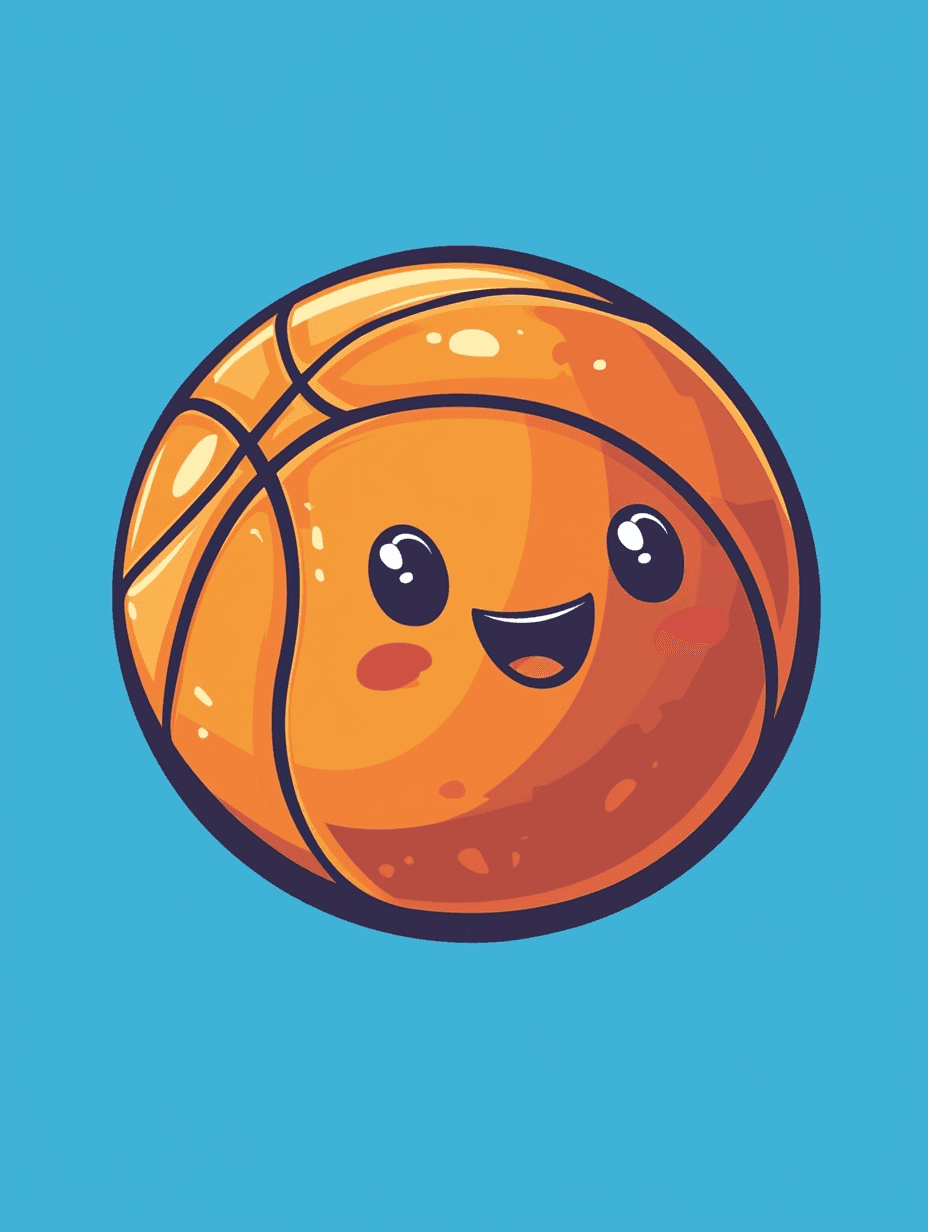 Basketball Pastel original repeating artwork