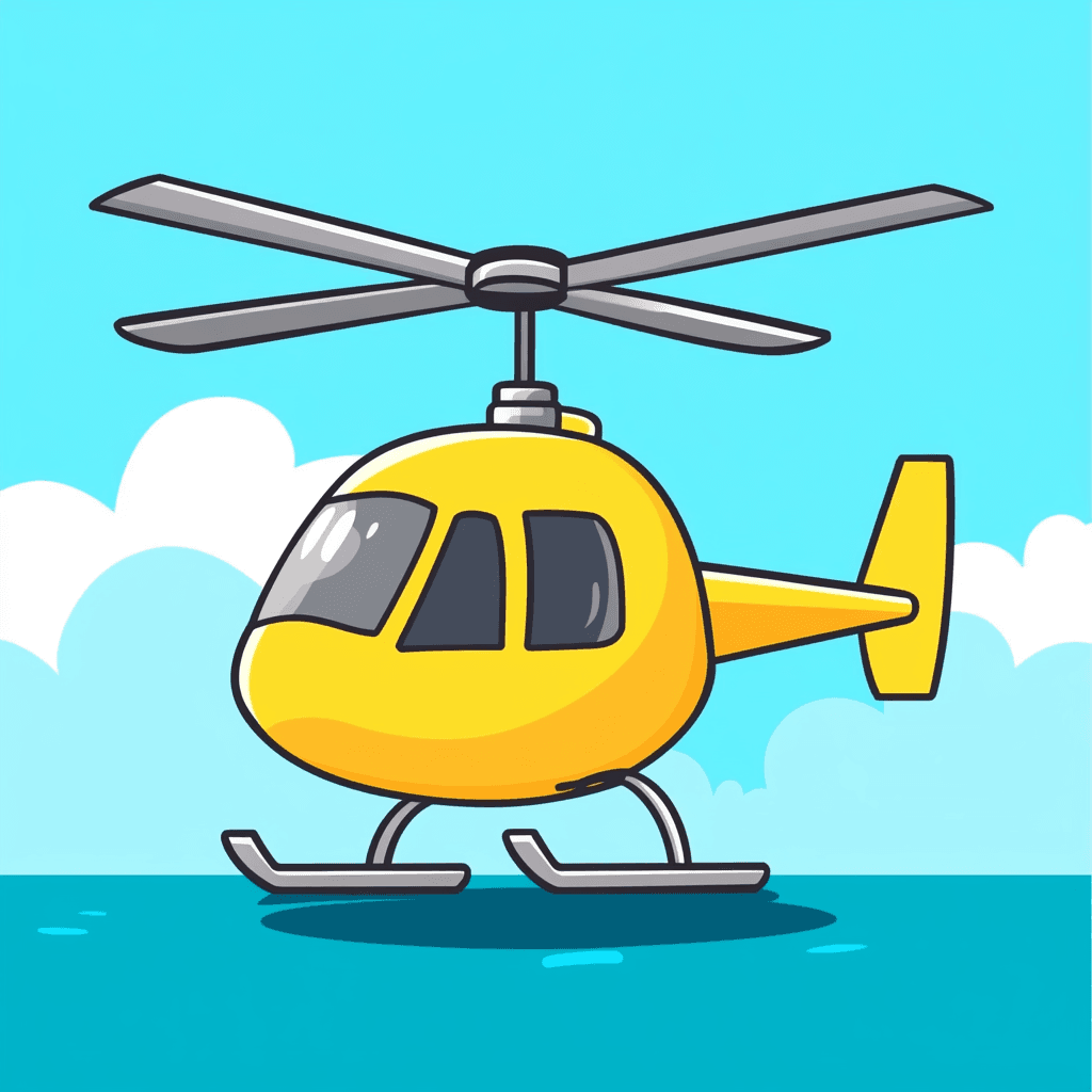 Helicopter Show original repeating artwork