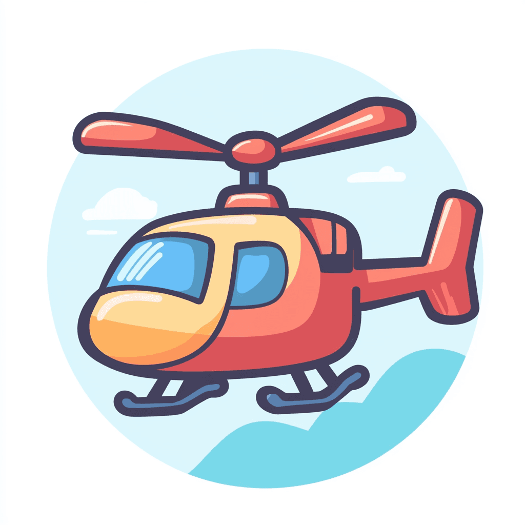 Helicopter Carnival original repeating artwork
