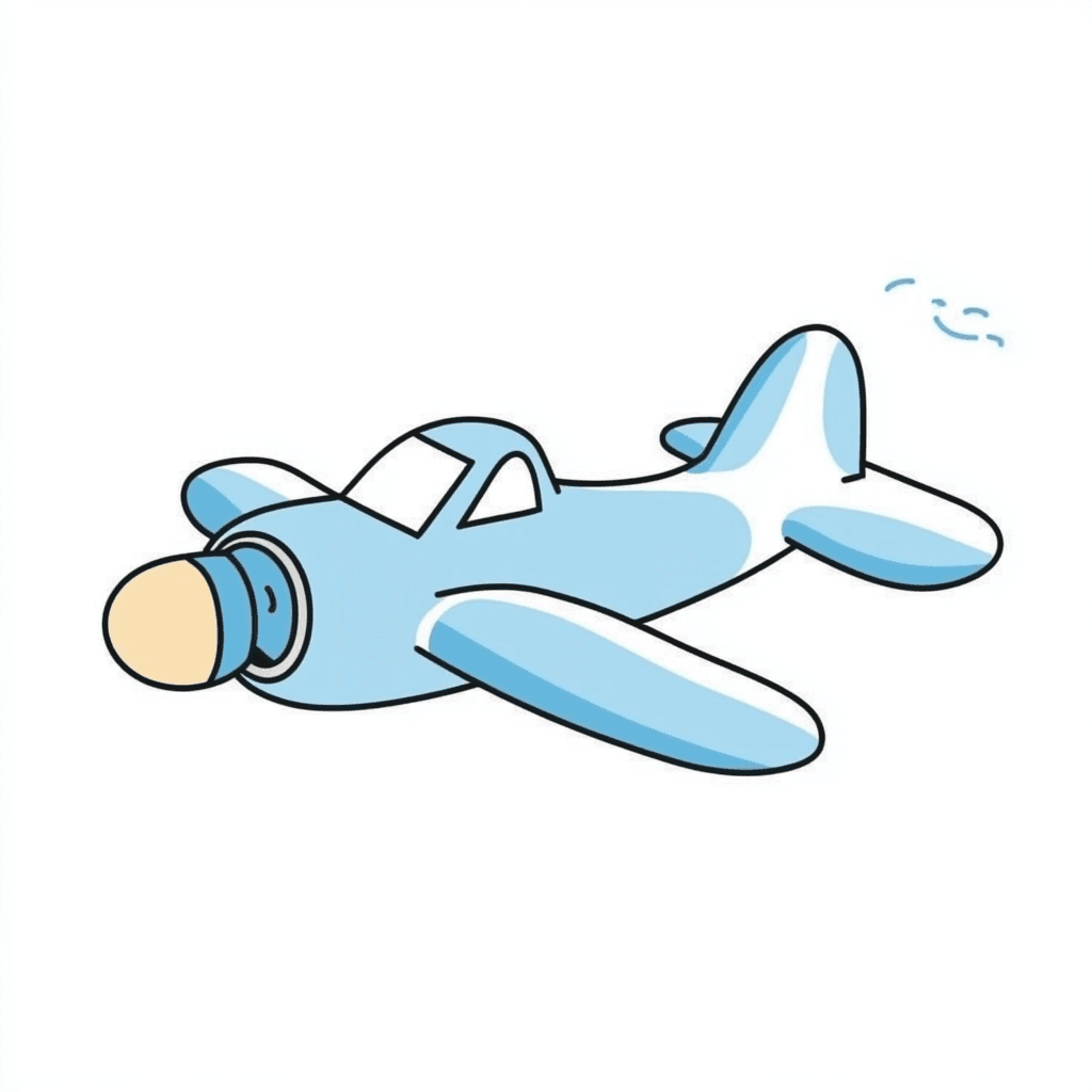 Airplane Wander original repeating artwork