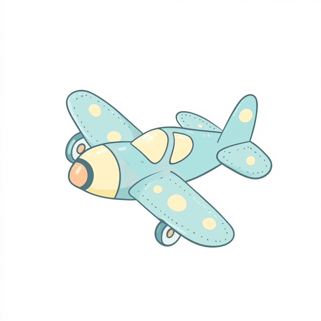 Airplane Gleam original repeating artwork