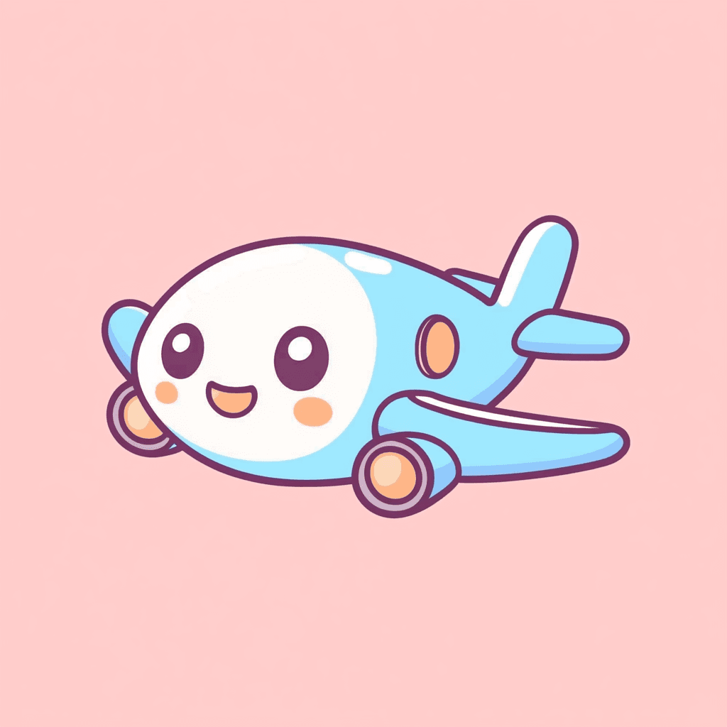 Airplane Morning original repeating artwork