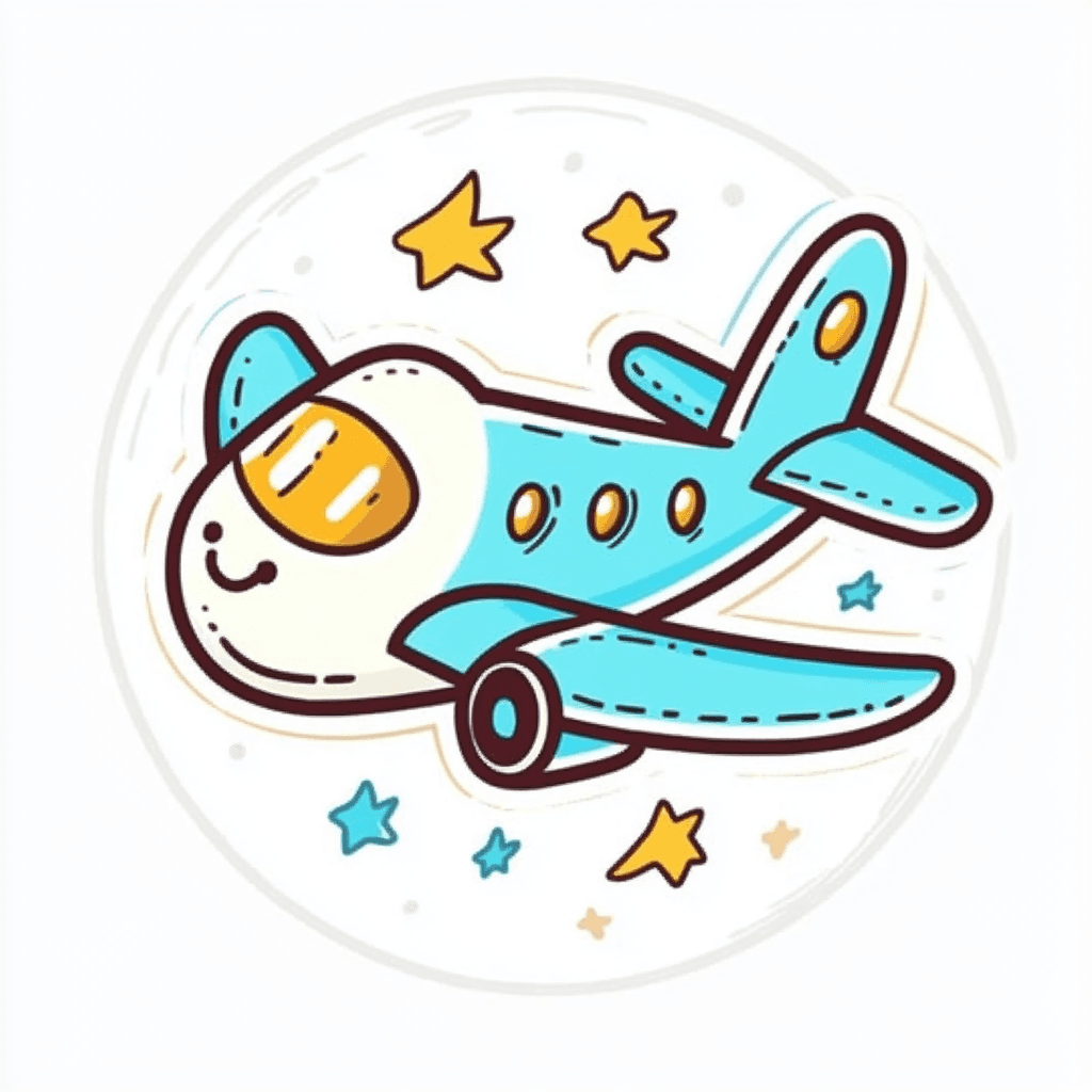 Airplane 349 original repeating artwork