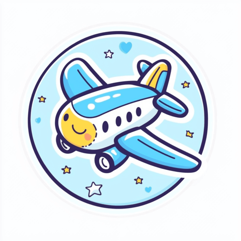 Airplane Sunrise original repeating artwork