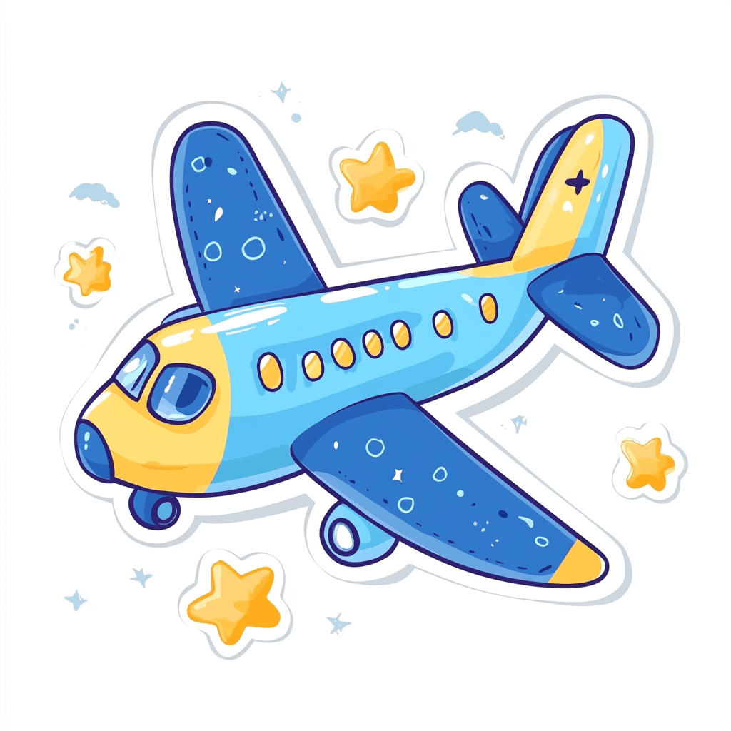 Airplane 354 original repeating artwork