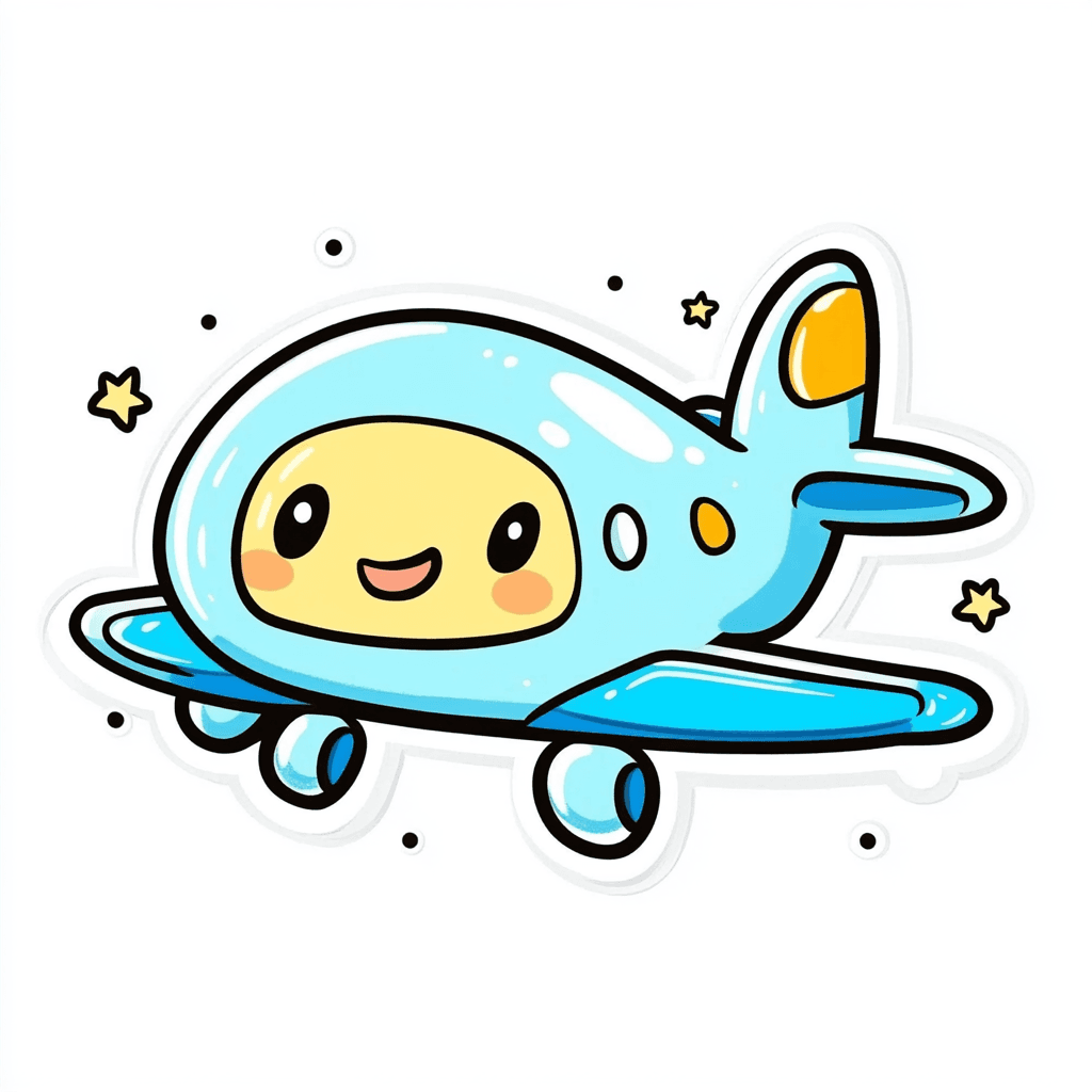 Airplane Twilight original repeating artwork
