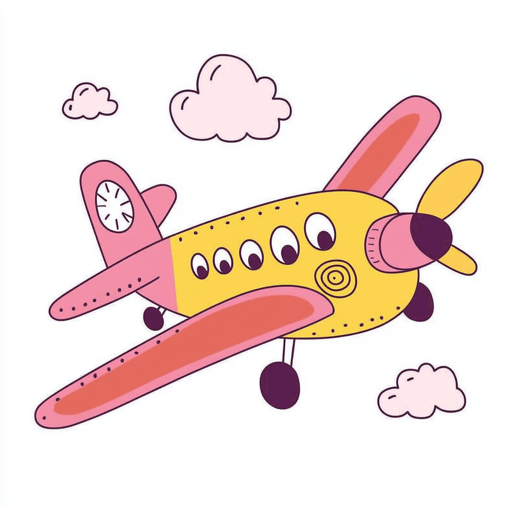 Airplane 400 original repeating artwork